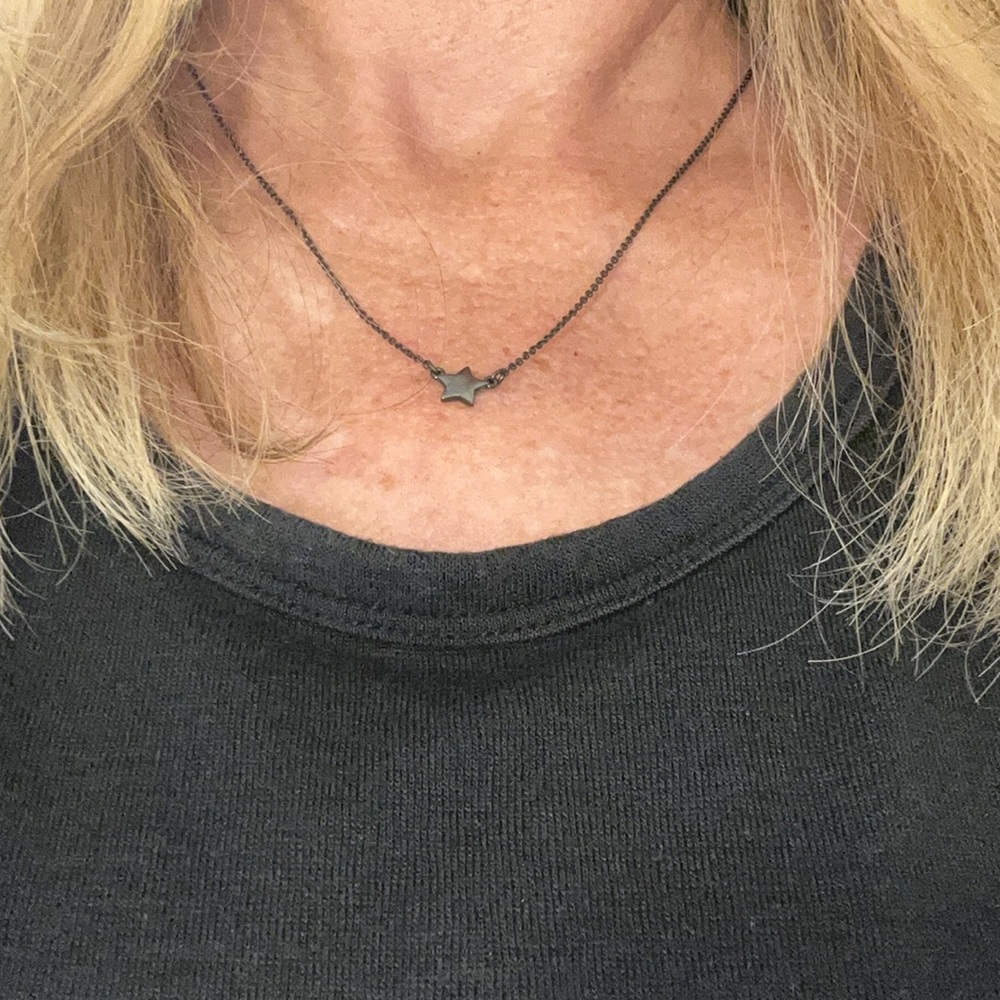 Rebecca Minkoff Black Star Pendant Necklace